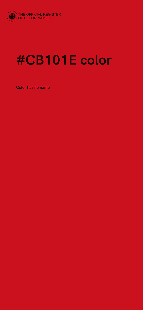 #CB101E color image