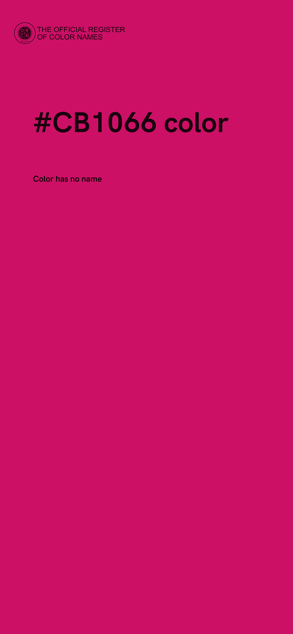 #CB1066 color image