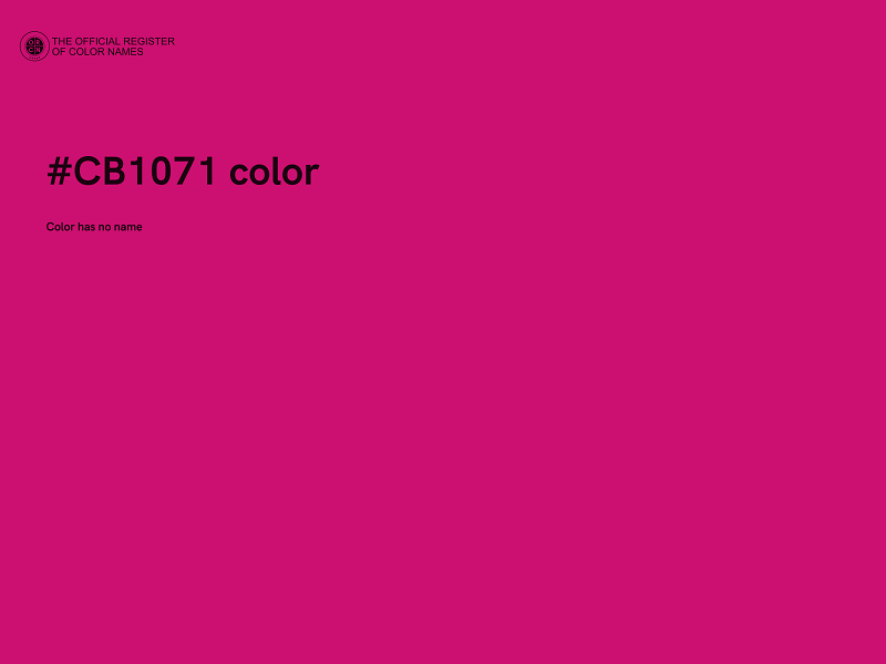 #CB1071 color image