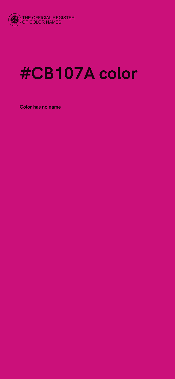 #CB107A color image