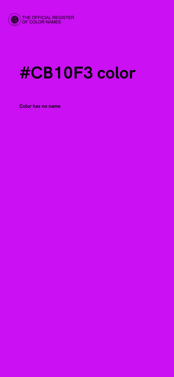 #CB10F3 color image