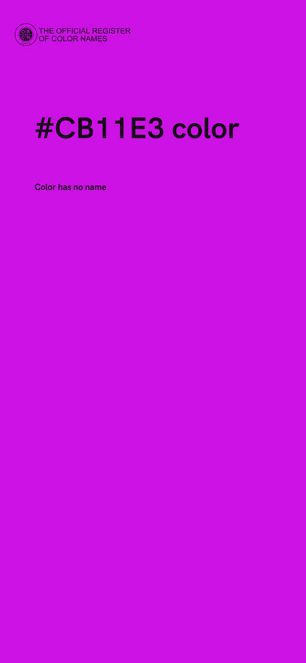 #CB11E3 color image