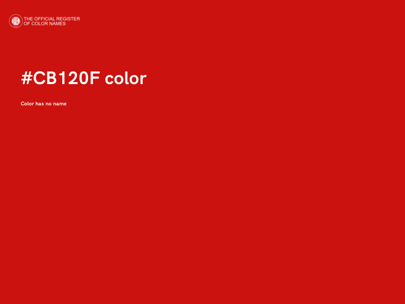 #CB120F color image