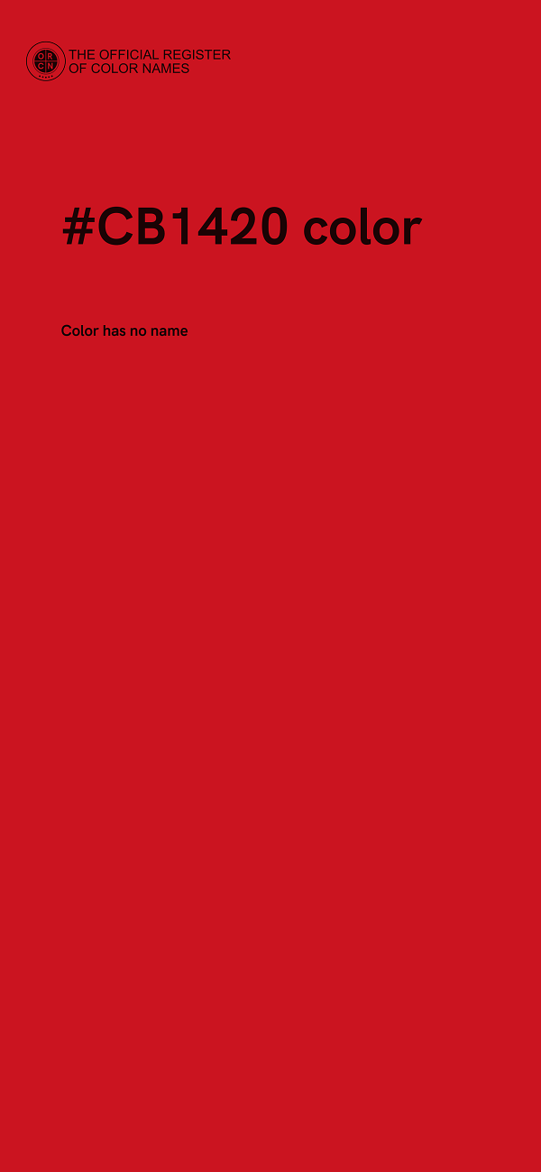 #CB1420 color image