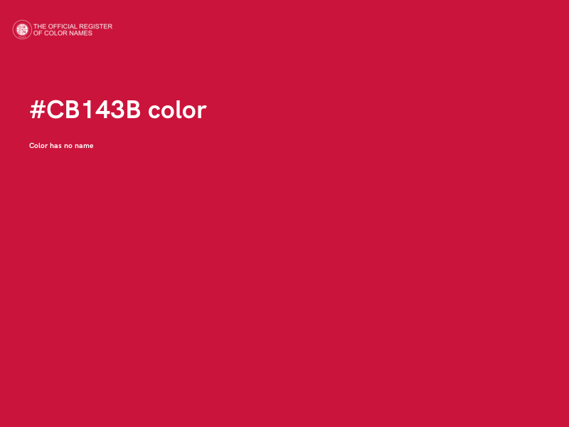 #CB143B color image