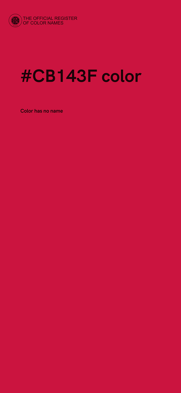 #CB143F color image