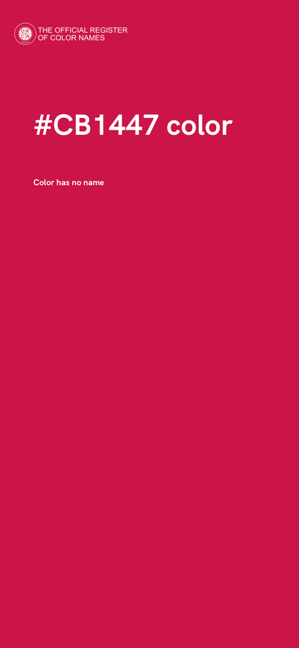 #CB1447 color image
