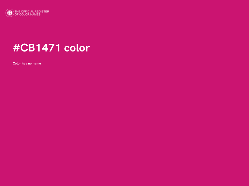 #CB1471 color image