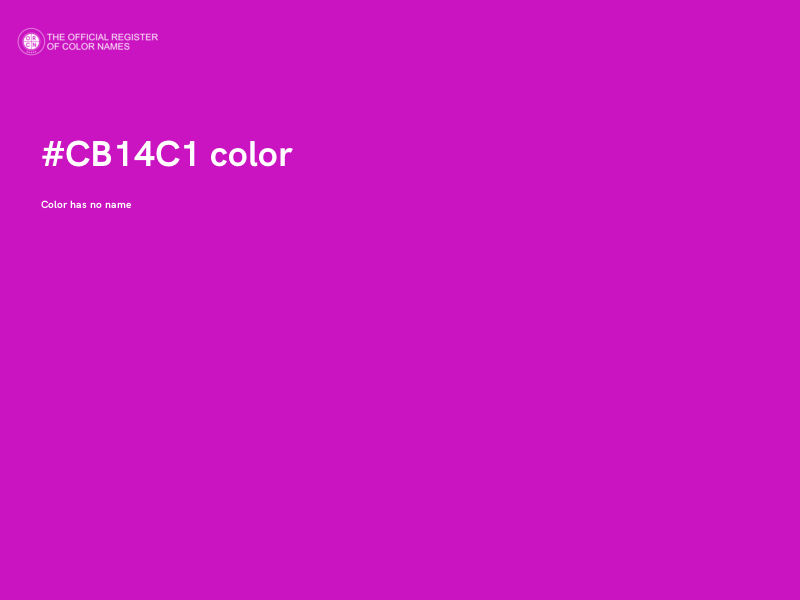#CB14C1 color image