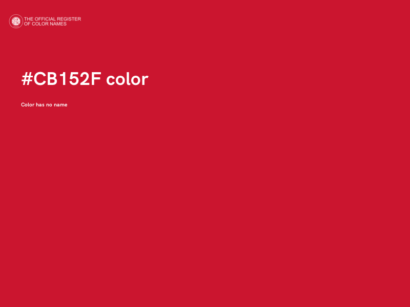 #CB152F color image