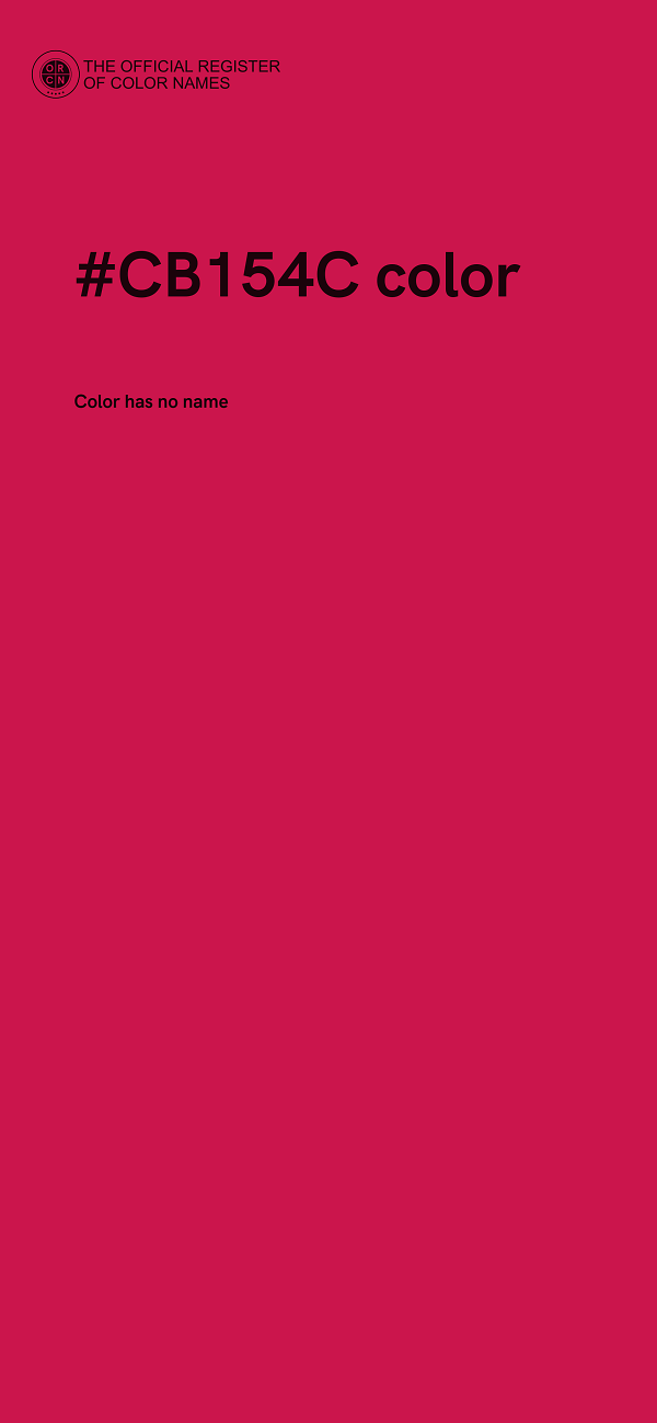 #CB154C color image