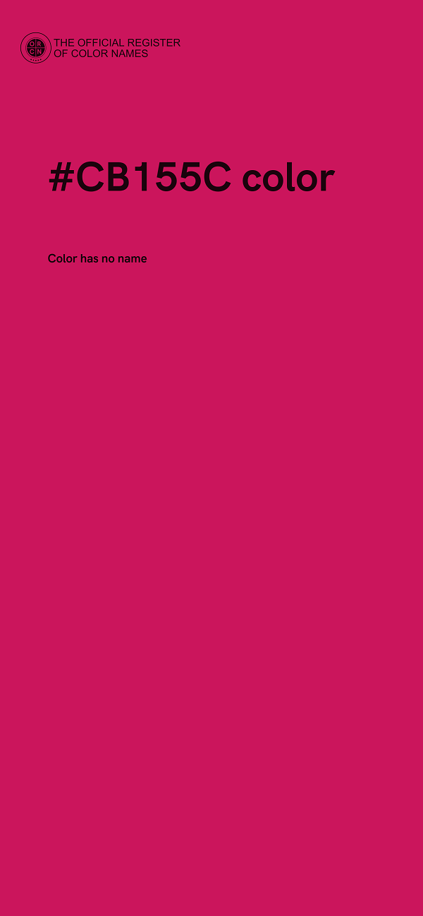 #CB155C color image