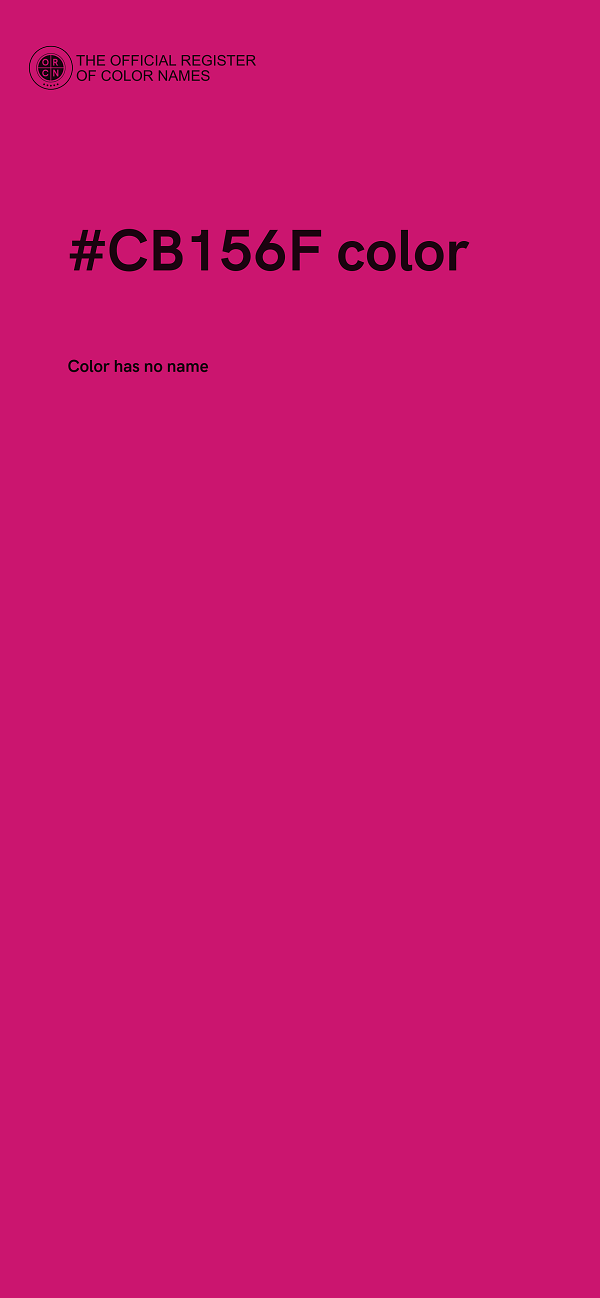 #CB156F color image