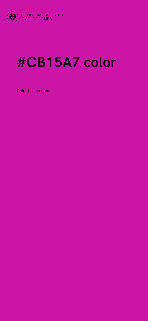 #CB15A7 color image