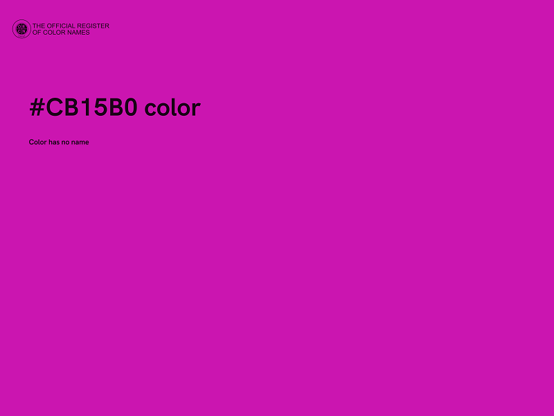 #CB15B0 color image