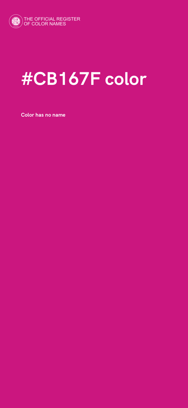 #CB167F color image