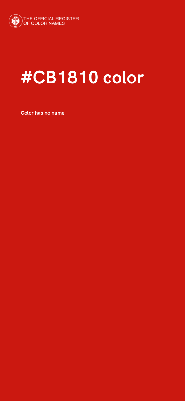 #CB1810 color image