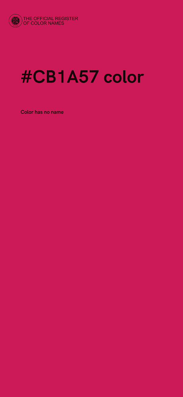 #CB1A57 color image
