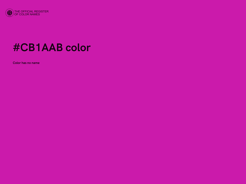 #CB1AAB color image