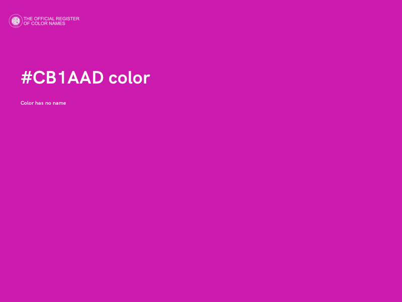 #CB1AAD color image