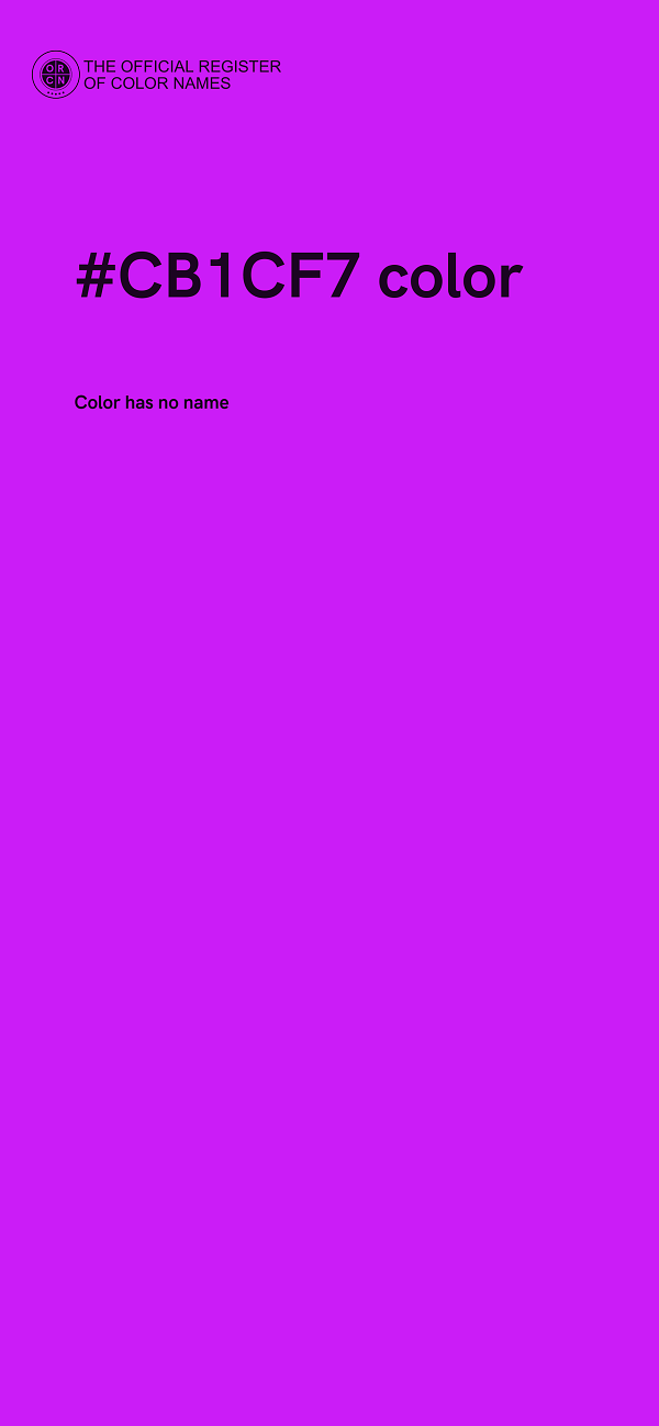 #CB1CF7 color image