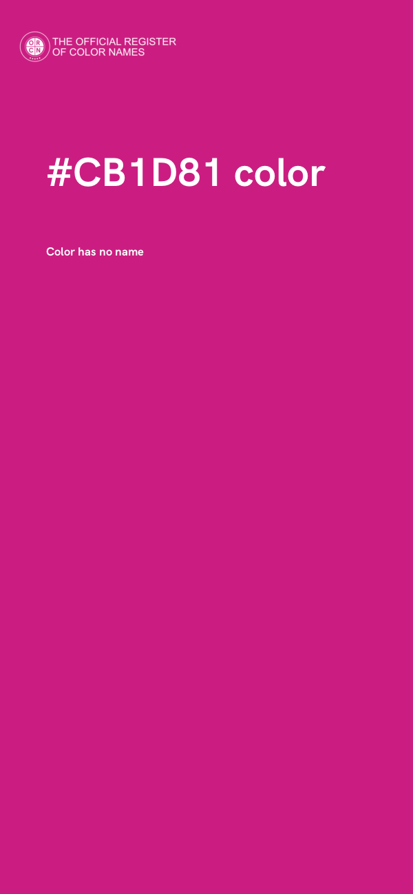 #CB1D81 color image