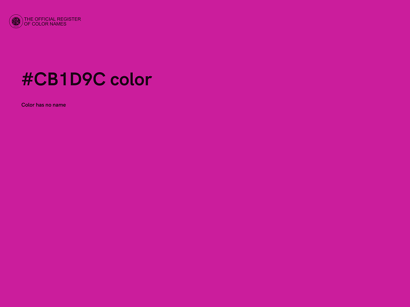 #CB1D9C color image