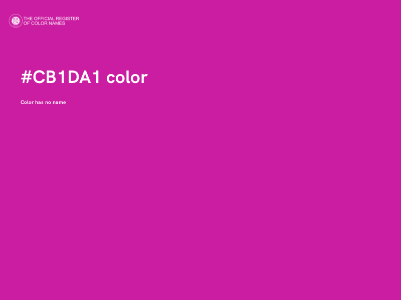 #CB1DA1 color image