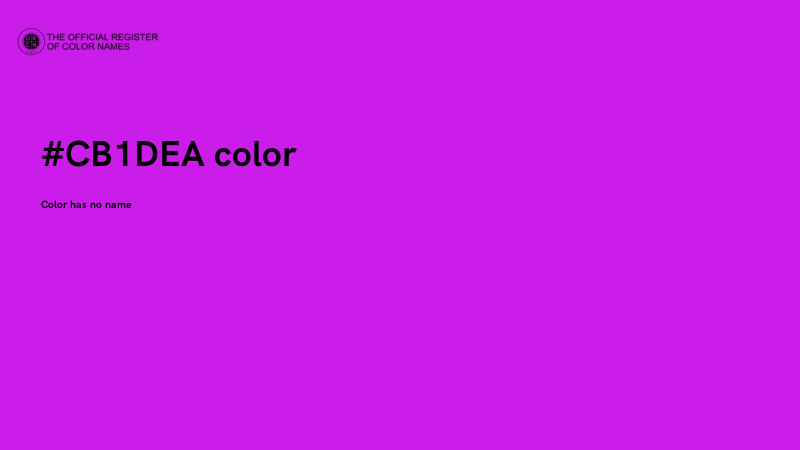 #CB1DEA color image