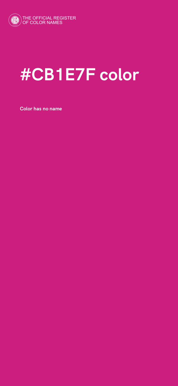 #CB1E7F color image