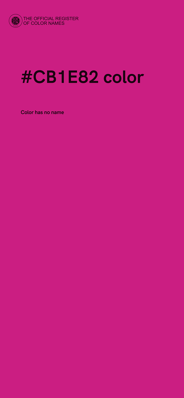 #CB1E82 color image