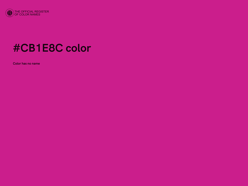 #CB1E8C color image