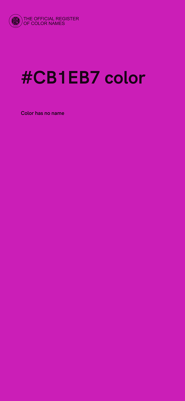 #CB1EB7 color image