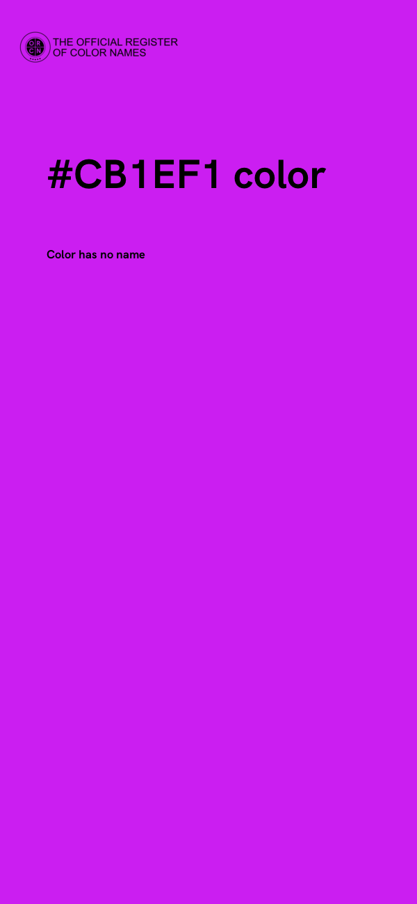 #CB1EF1 color image