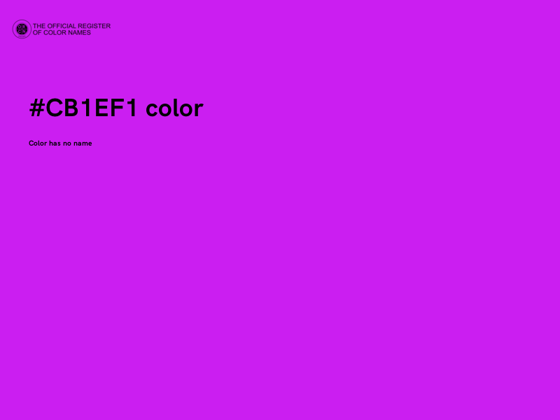 #CB1EF1 color image