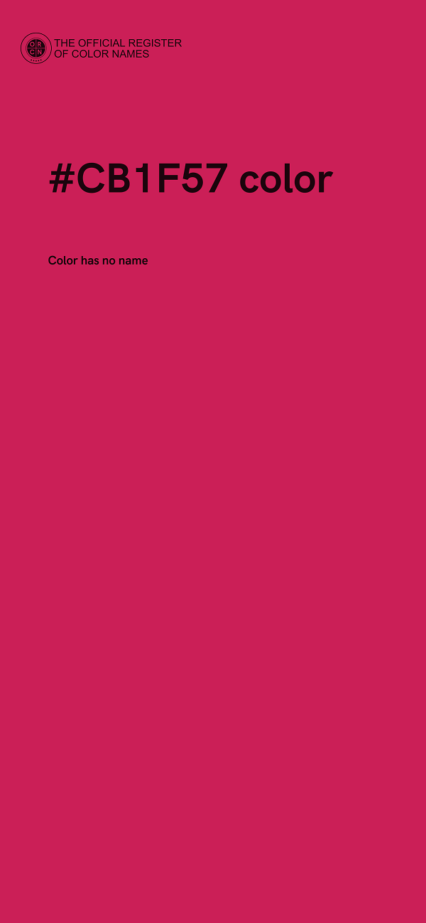 #CB1F57 color image