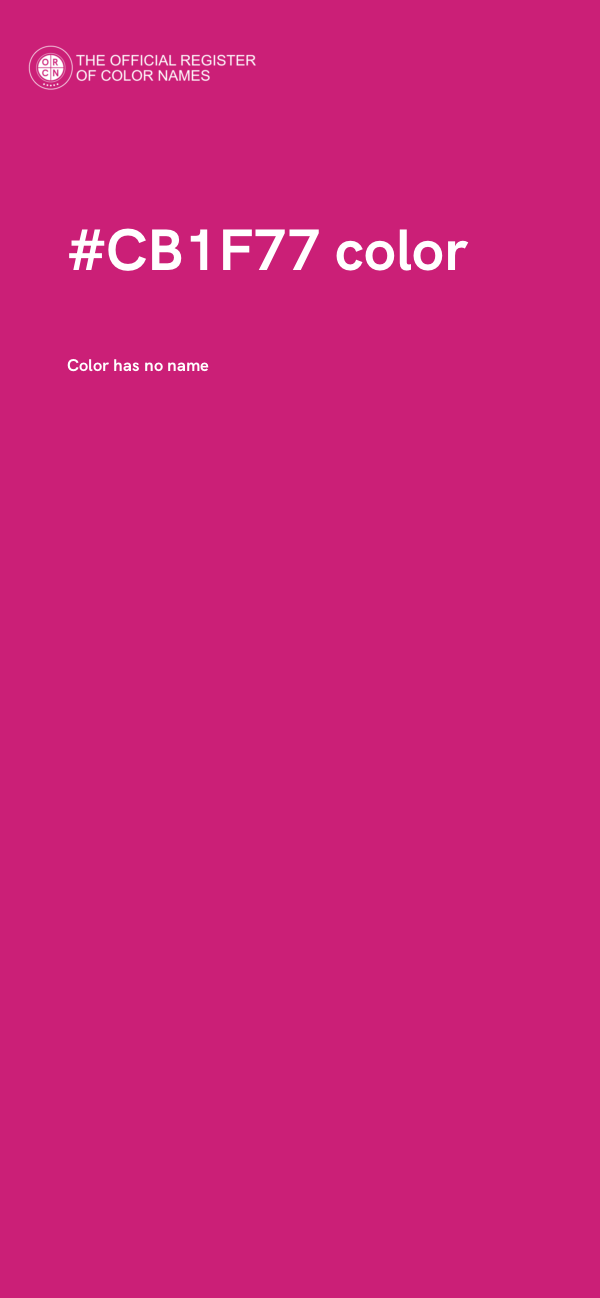 #CB1F77 color image