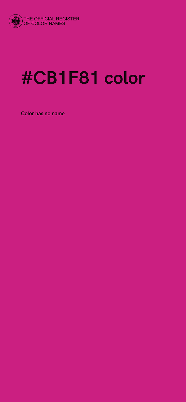 #CB1F81 color image