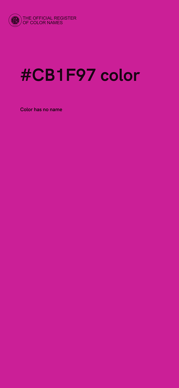 #CB1F97 color image