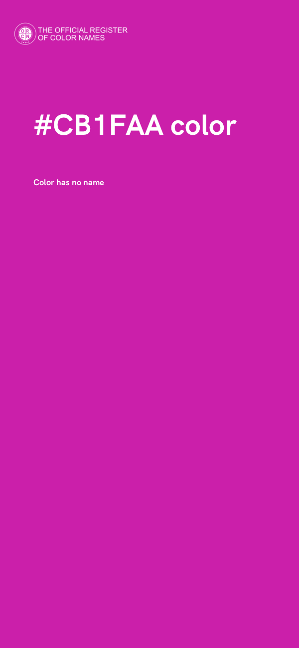 #CB1FAA color image