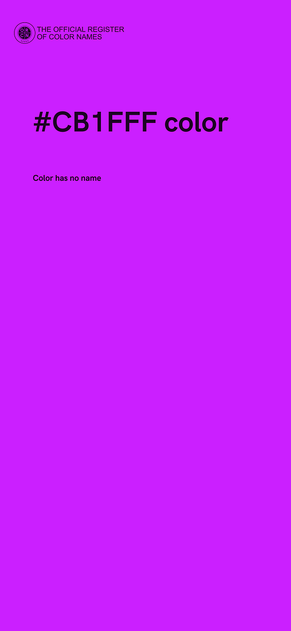 #CB1FFF color image