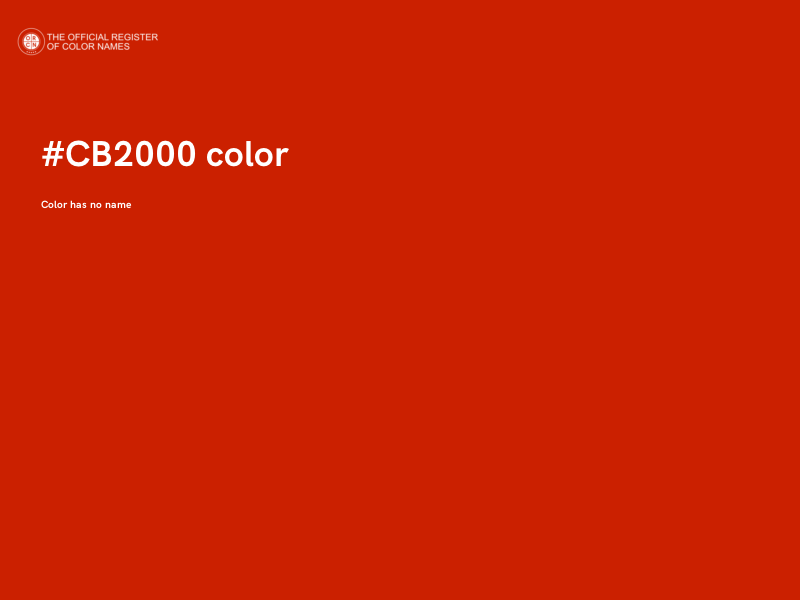 #CB2000 color image
