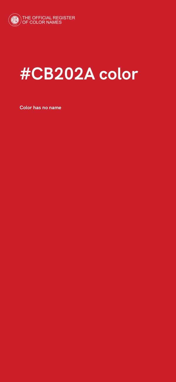 #CB202A color image