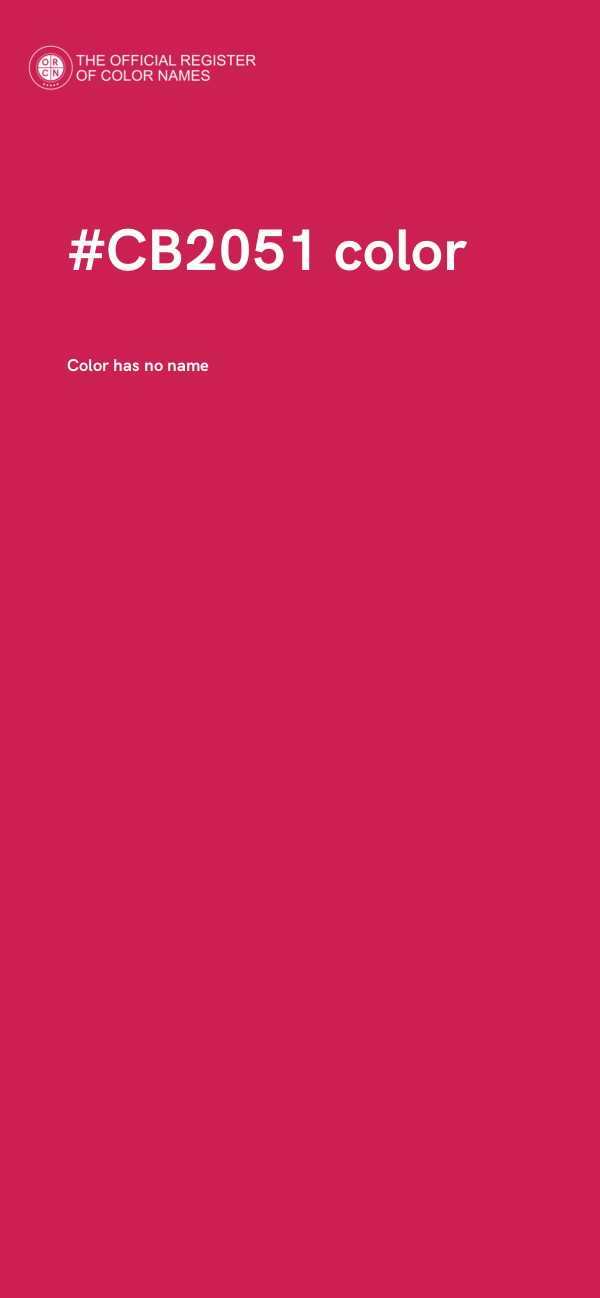 #CB2051 color image
