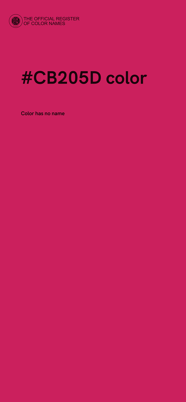 #CB205D color image