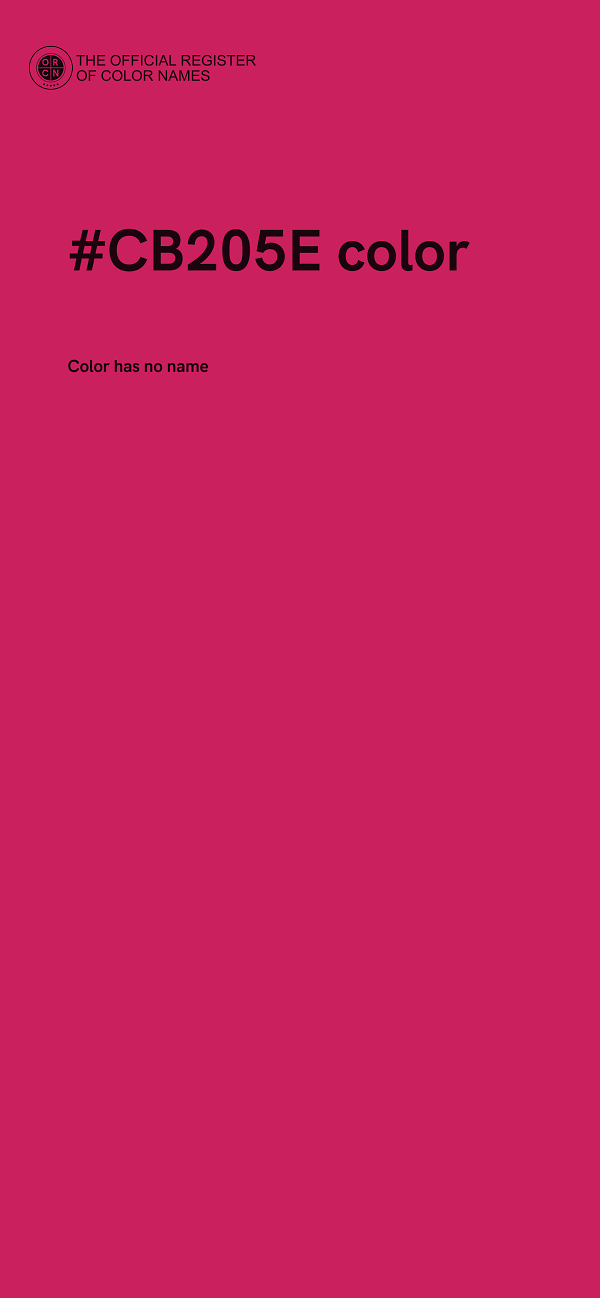 #CB205E color image