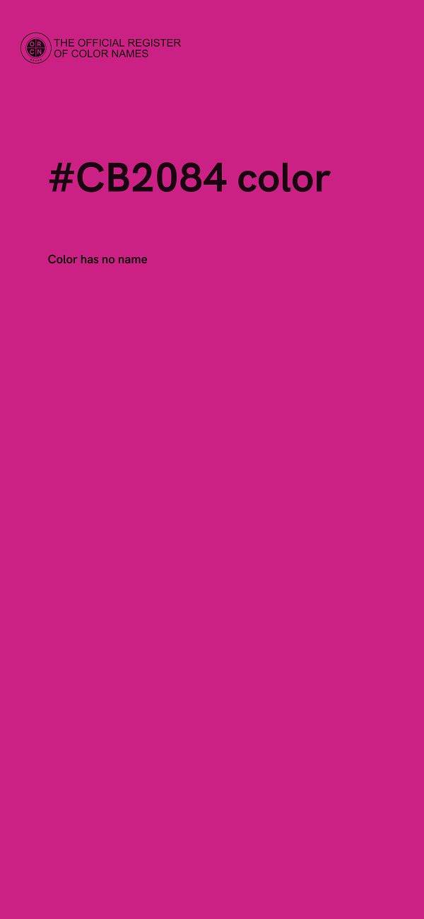 #CB2084 color image