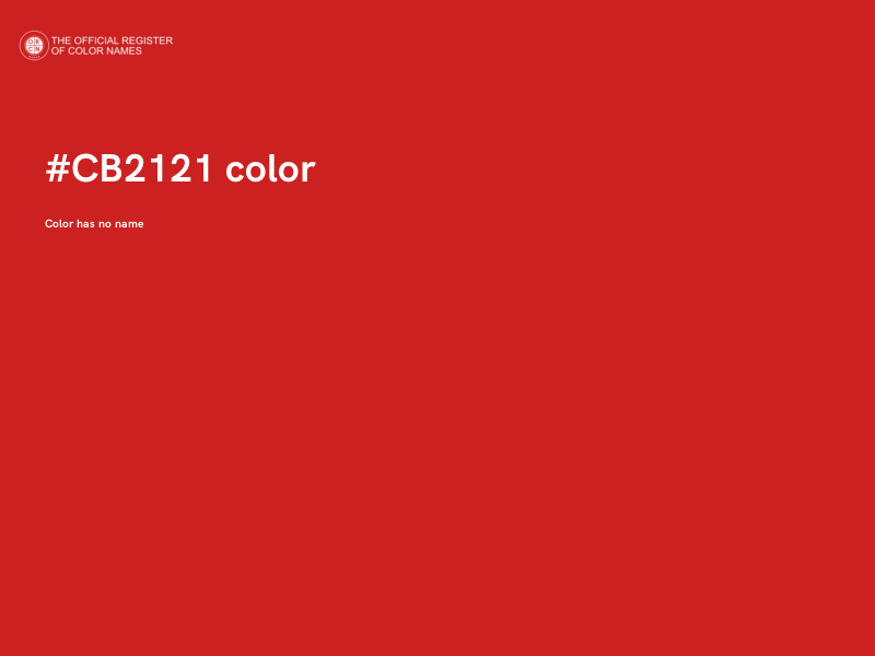 #CB2121 color image