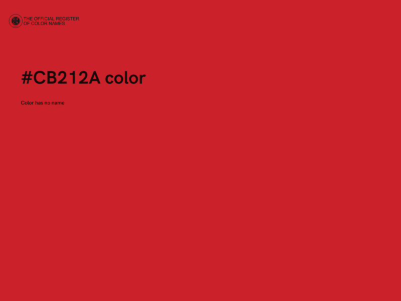 #CB212A color image