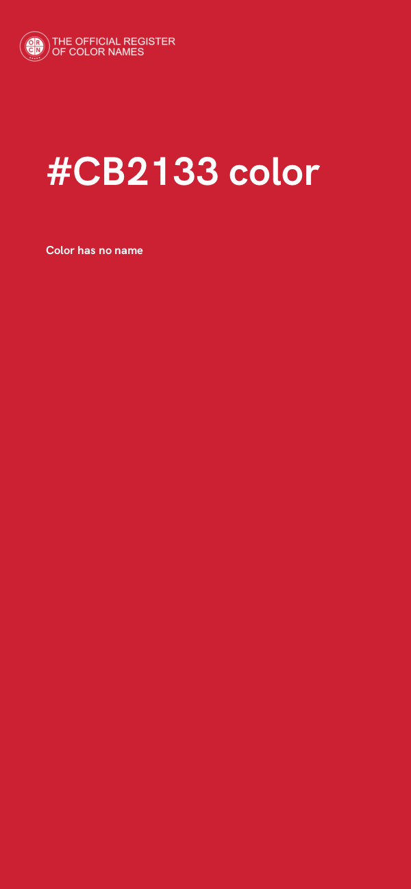 #CB2133 color image